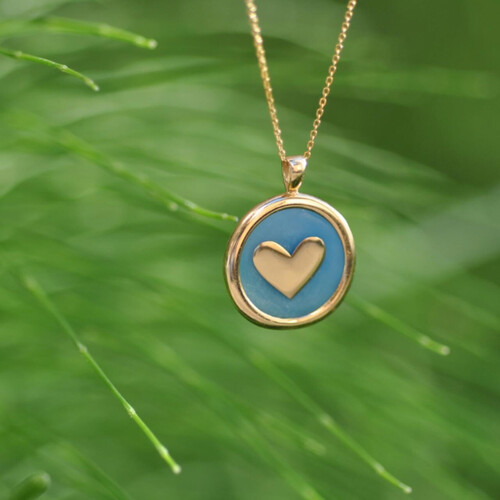 By Golden House - Kalp Çerçeve Kolye By Golden House - Kalp Çerçeve Kolye