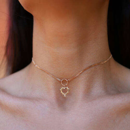 By Golden House - Kalp Choker Kolye By Golden House - Kalp Choker Kolye