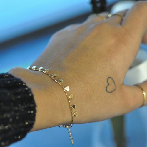 By Golden House - Kalp Kalp Bileklik By Golden House - Kalp Kalp Bileklik