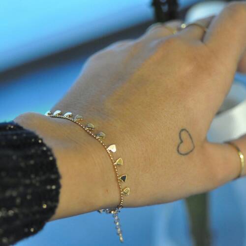 By Golden House - Kalp Kalp Bileklik