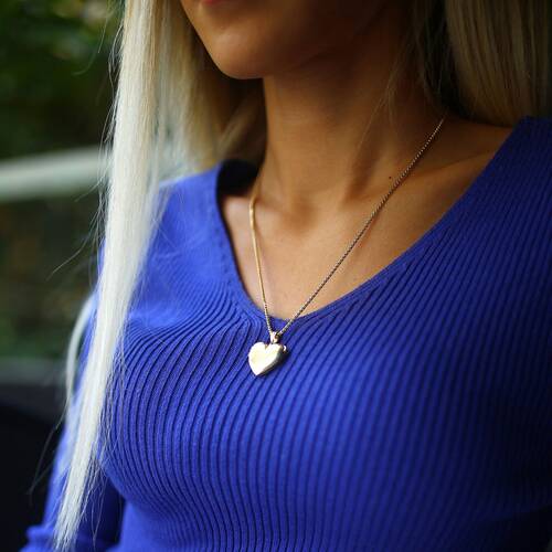 By Golden House - Kalp Madalyon Kolye (1)