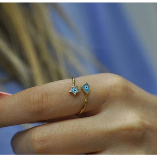 By Golden House - Kalp Yıldız Mine Göz Yüzük