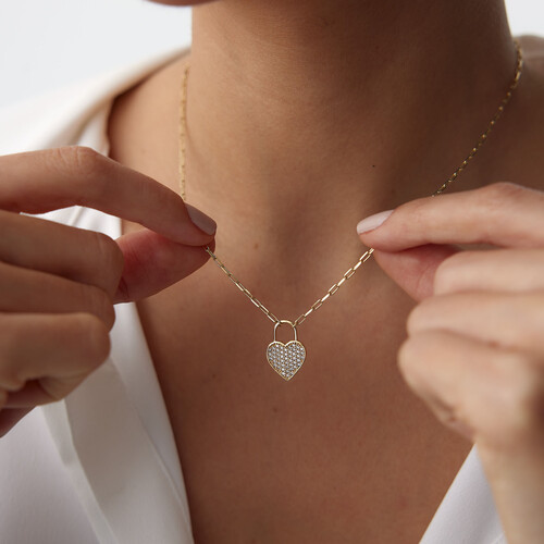 By Golden House - Kalpli Slim Ataç Kolye By Golden House - Kalpli Slim Ataç Kolye