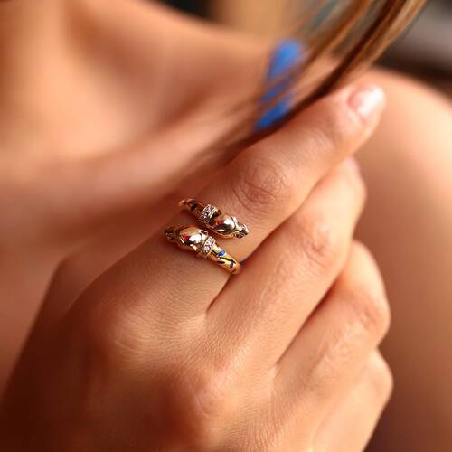 By Golden House - Kaplan Yüzük