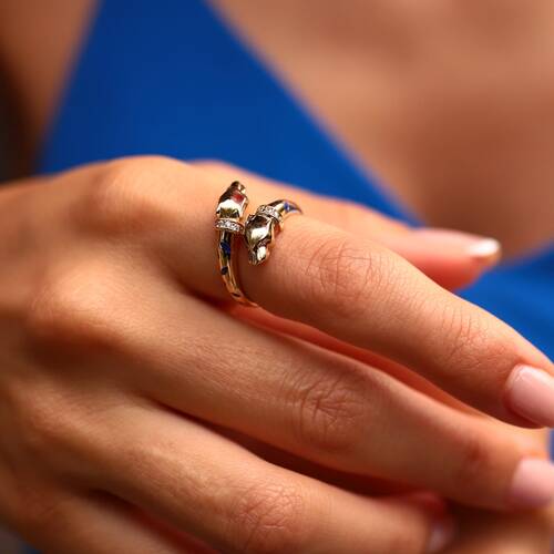 By Golden House - Kaplan Yüzük (1)