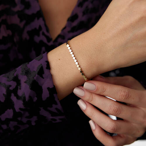 By Golden House - Karo Line Bileklik