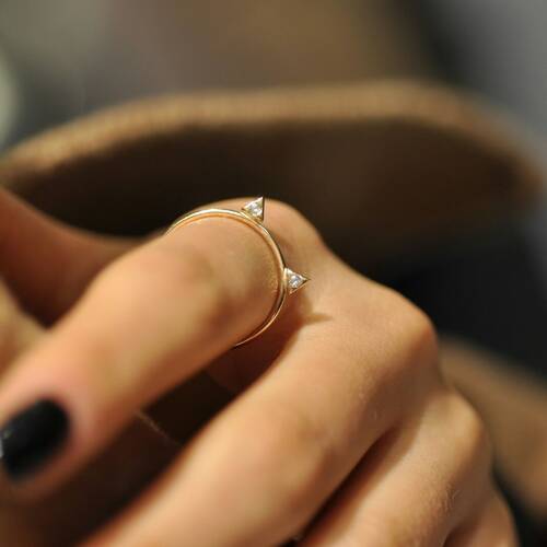 By Golden House - Kedi Yüzük