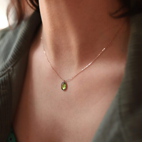 By Golden House - Kehribar Kolye