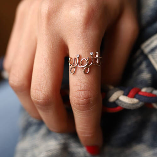 By Golden House - Kişiye Özel İsim Yüzük By Golden House - Kişiye Özel İsim Yüzük