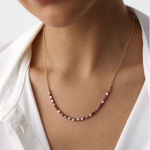 By Golden House - Kök Yakut Taşı Kolye (1)