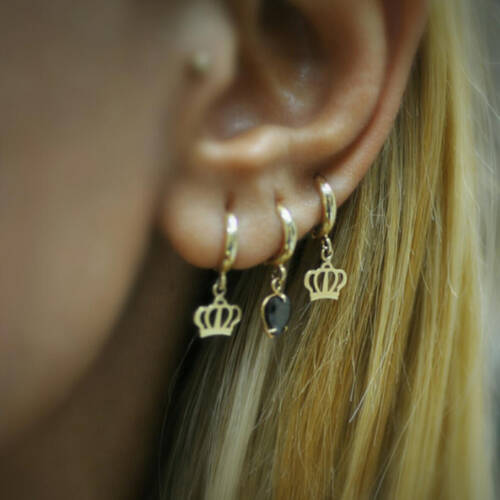 By Golden House - Kral Tacı Küpe