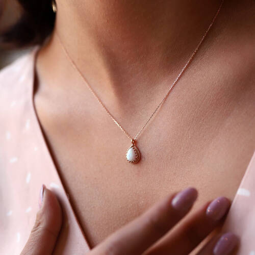 By Golden House - Kraponya Damla Kolye (1)