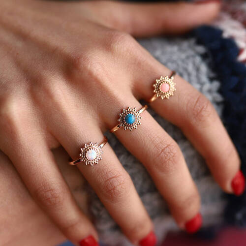 By Golden House - Kraponya Yuvarlak Yüzük By Golden House - Kraponya Yuvarlak Yüzük