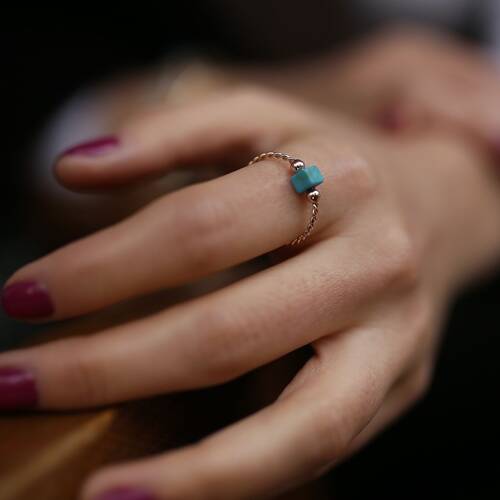 By Golden House - Küp Firuze Yüzük