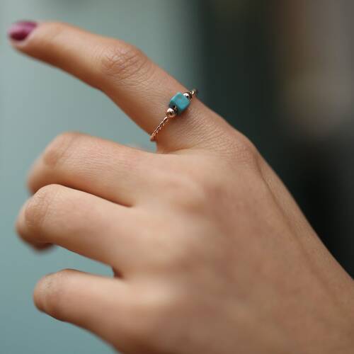 By Golden House - Küp Firuze Yüzük (1)