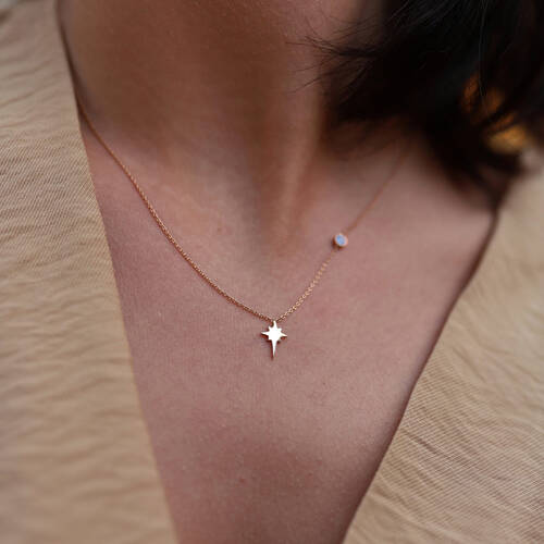 By Golden House - Kutup Yıldızı Mine Göz Kolye