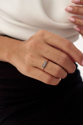 By Golden House - Lady Pave Pırlanta Yüzük (1)