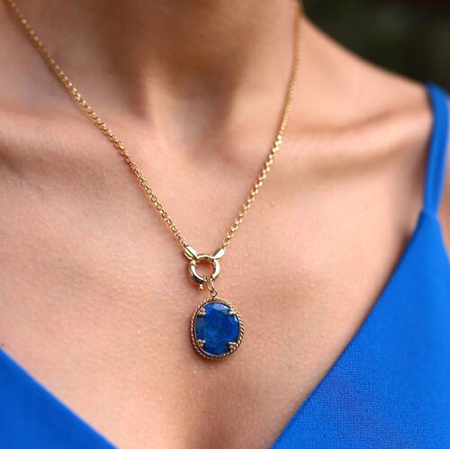 By Golden House - Lapis Lazuli Kolye