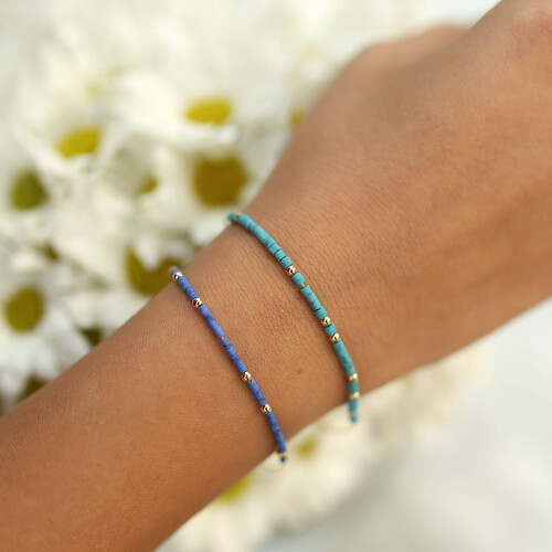 By Golden House - Lapis Lazuli ve Firuze Bileklik By Golden House - Lapis Lazuli ve Firuze Bileklik