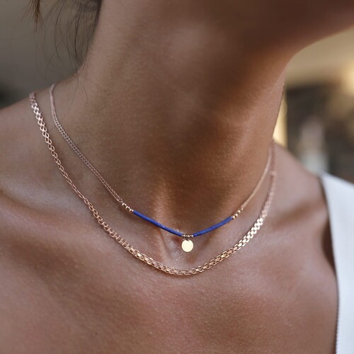 By Golden House - Lapis Lazuli ve Hasır Kombin