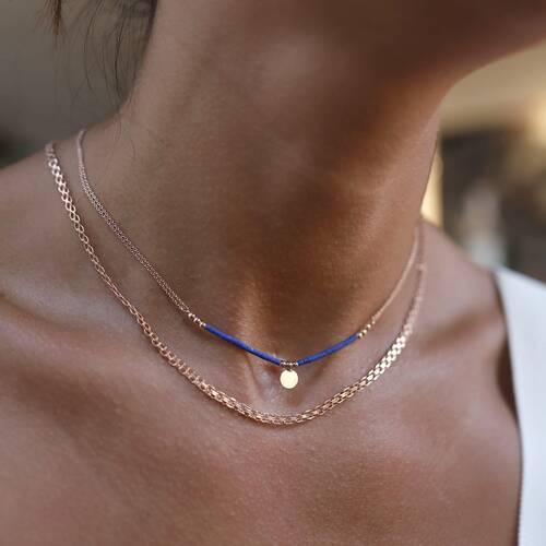 By Golden House - Lapis Lazuli ve Hasır Kombin By Golden House - Lapis Lazuli ve Hasır Kombin