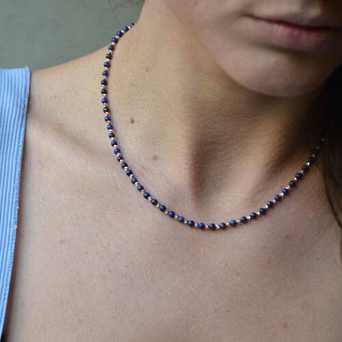 By Golden House - Lapis Taş Tasarım Kolye