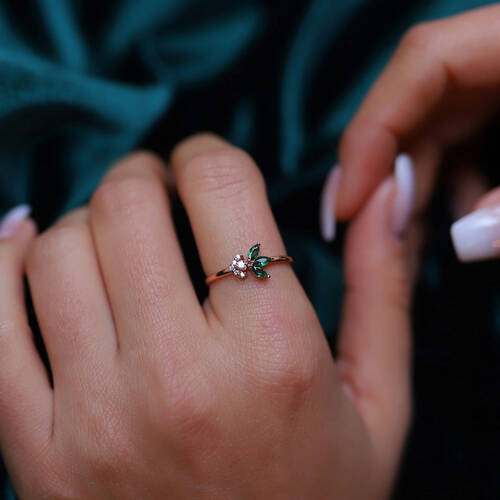 By Golden House - Lotus Yüzük