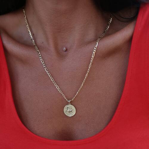 By Golden House - Madalyon Para Kolye