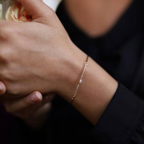 By Golden House - Markiz Pırlanta Bileklik