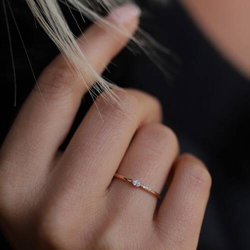 By Golden House - Markiz Pırlanta Engagement Yüzük