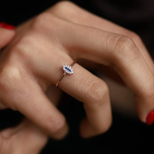 By Golden House - Mekik Safir Yüzük (1) By Golden House - Mekik Safir Yüzük (1)