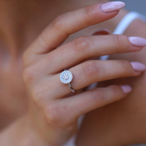 By Golden House - Milas Trapez Pırlanta Yüzük