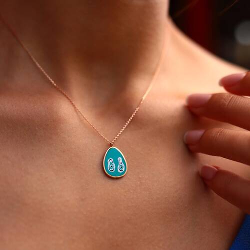 By Golden House - Natural Mine Göz Kolye