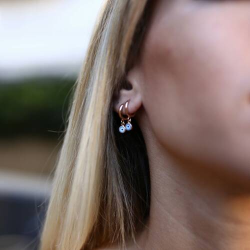 By Golden House - Mine Göz Sallantılı Küpe