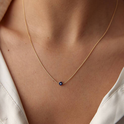 By Golden House - Mine Göz Tasarım Kolye (1)