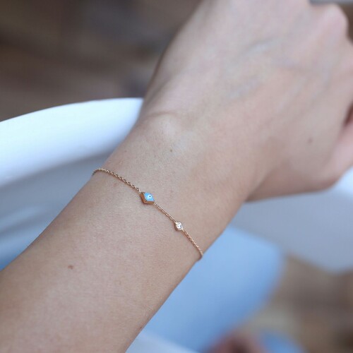 By Golden House - Mine Gözlü Tohum Bileklik (1) By Golden House - Mine Gözlü Tohum Bileklik (1)