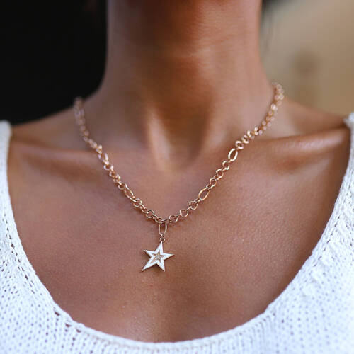 By Golden House - Mine Yıldız Madalyon Kolye (1)