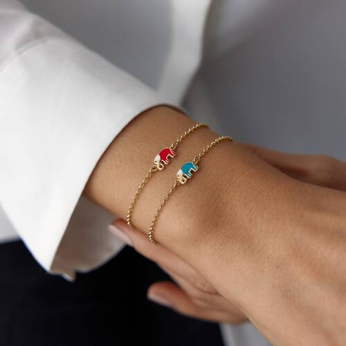 By Golden House - Mineli Fil Bileklik (1)