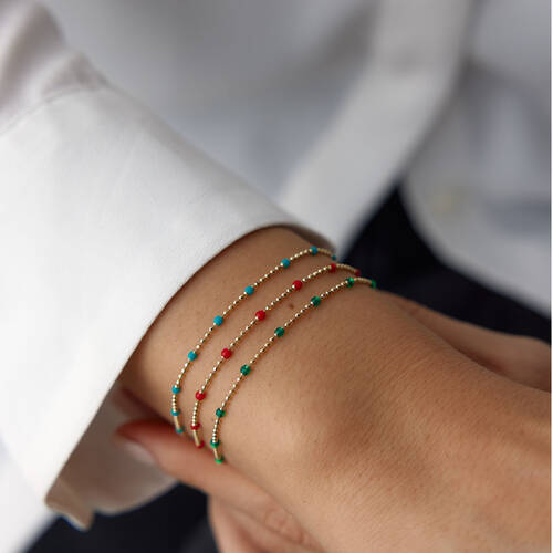 By Golden House - Mineli Golf Zincir Bileklik