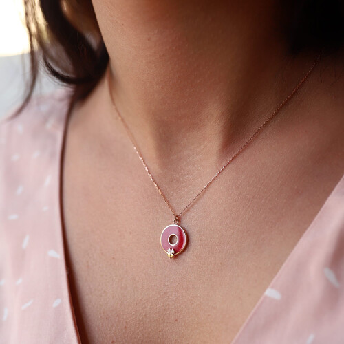 By Golden House - Mineli Halka Yonca Kolye