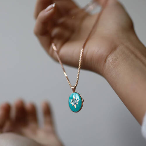 By Golden House - Mineli Madalyon Kolye