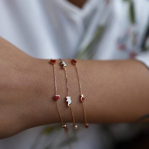 By Golden House - Mineli Mini Bileklikler