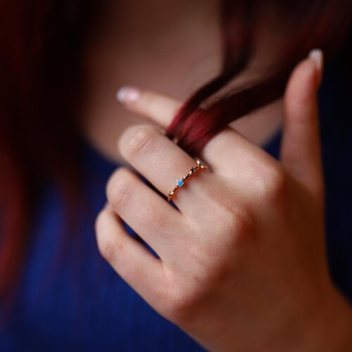 By Golden House - Mineli Yıldız Yüzük By Golden House - Mineli Yıldız Yüzük