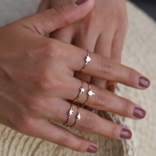 By Golden House - Mini Figür Yüzük (1)