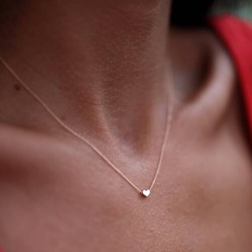 By Golden House - Mini Kalp Kolye