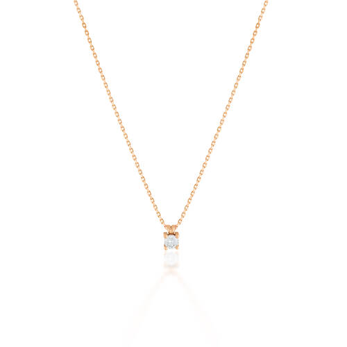 By Golden House - Mini Tek Taş Kolye (1)