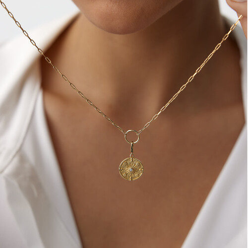 By Golden House - Mitolojik Güneş Kolye (1)