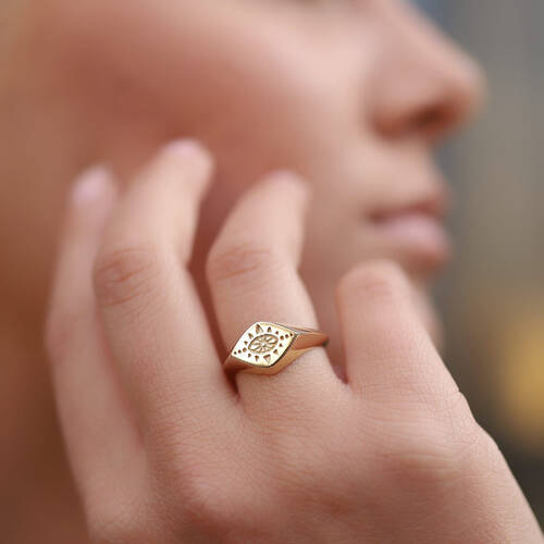 By Golden House - Mitolojik Güneş Yüzük By Golden House - Mitolojik Güneş Yüzük