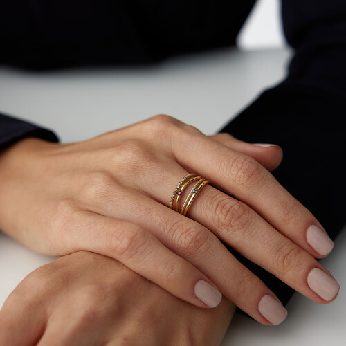 By Golden House - Mix Dörtlü Pırlanta Yüzük (1) By Golden House - Mix Dörtlü Pırlanta Yüzük (1)