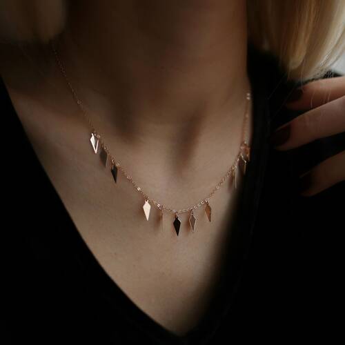 By Golden House - Mızrak Pul Kolye (1)